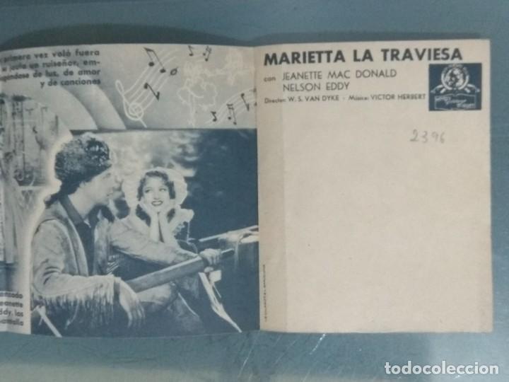Cine: MARIETTA LA TRAVIESA - PROGRAMA EN FORMA DE TR&Iacute;PTICO. MGM. - Foto 3