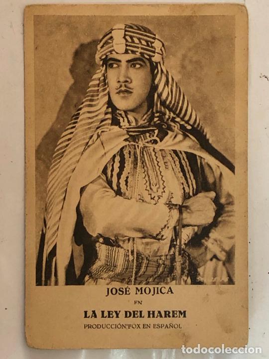  Flyers Publicitaires de films Anciens: LA LEY DEL HAREM - JOSE MOJICA - CARTON, A&Ntilde;OS 20/30 - TARJETA POSTAL