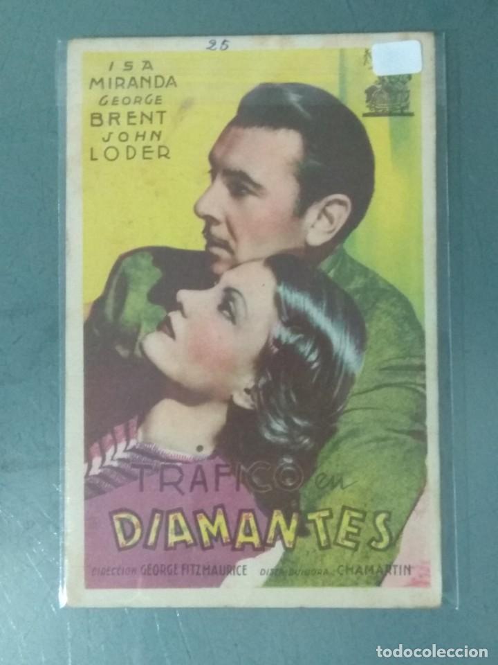 Cine: TRAFICO EN DIAMANTES - PROGRAMA TARJETA - Foto 1