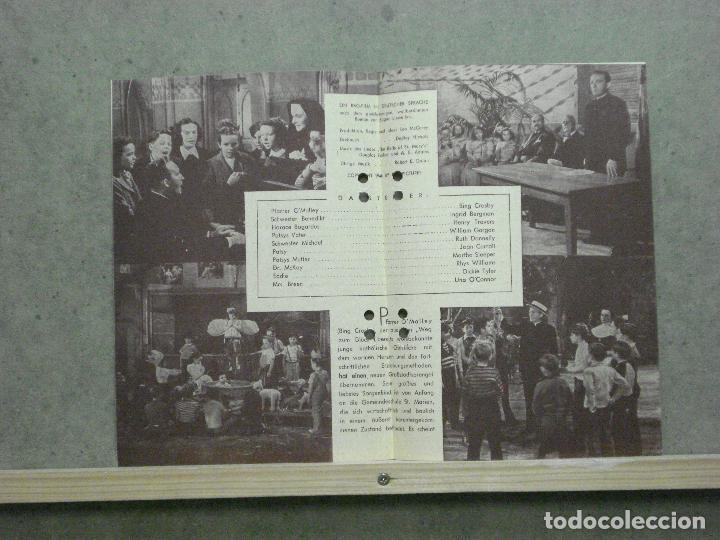 Cine: PTCC 059 8993 LAS CAMPANAS DE SANTA MARIA INGRID BERGMAN BING CROSBY PROGRAMA GUIA ORIGINAL ALEMAN - Foto 2