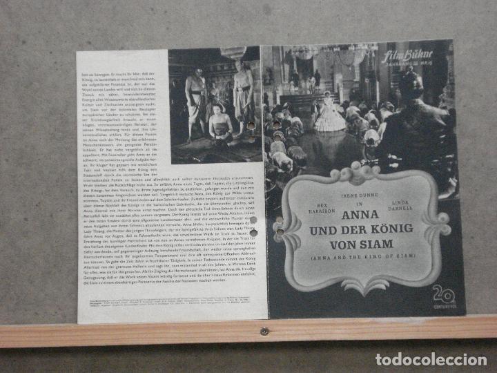Cine: PTCC 059 8996 ANA Y EL REY DE SIAM IRENE DUNNE REX HARRISON PROGRAMA GUIA ORIGINAL ALEMAN - Foto 1