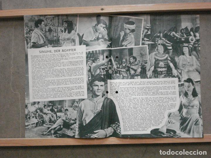 Cine: PTCC 059 8998 SINUHE EL EGIPCIO EDMUND PURDOM VICTOR MATURE PROGRAMA GUIA ORIGINAL ALEMAN - Foto 2