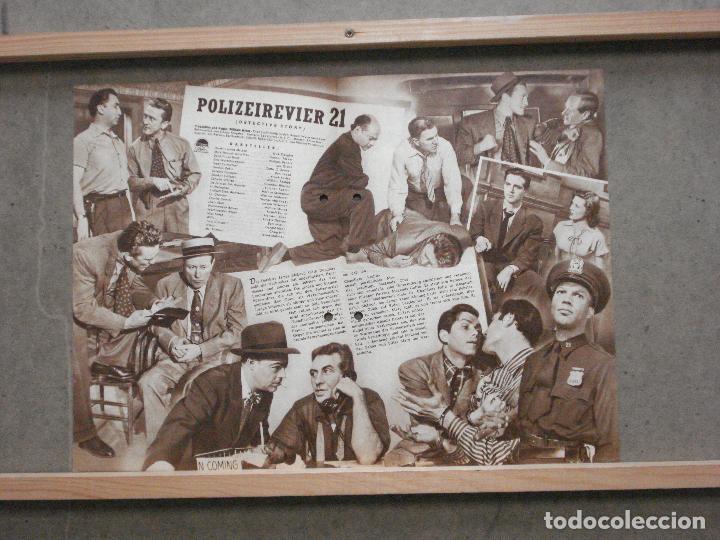 Cine: PTCC 059 9000 BRIGADA 21 KIRK DOUGLAS ELEANOR PARKER PROGRAMA GUIA ORIGINAL ALEMAN - Foto 2