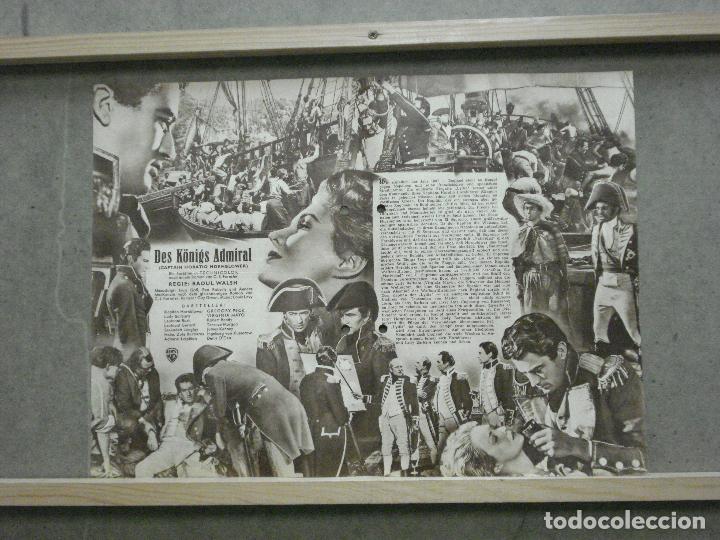 Cine: PTCC 059 9003 EL HIDALGO DE LOS MARES GREGORY PECK VIRGINIA MAYO PROGRAMA GUIA ORIGINAL ALEMAN - Foto 2