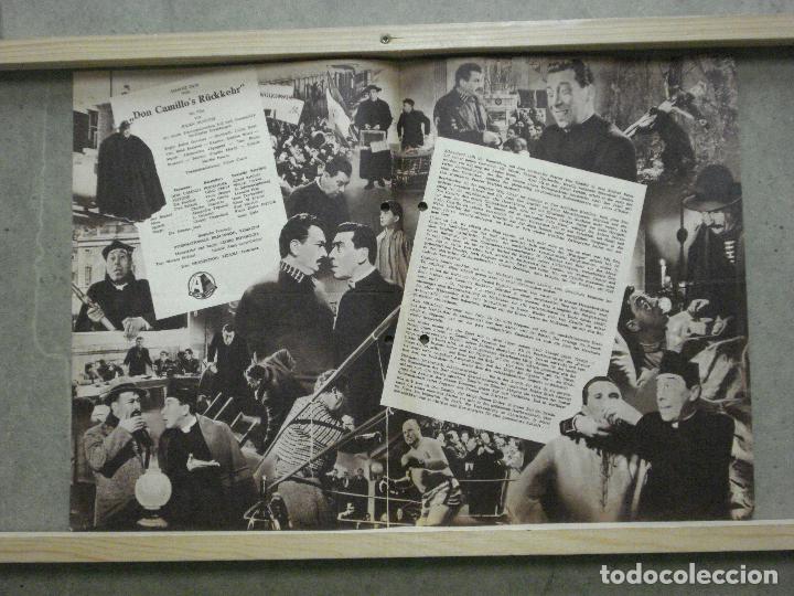 Cine: PTCC 059 9009 Le retour de Don Camillo DON CAMILO FERNANDEL PROGRAMA GUIA ORIGINAL ALEMAN - Foto 2