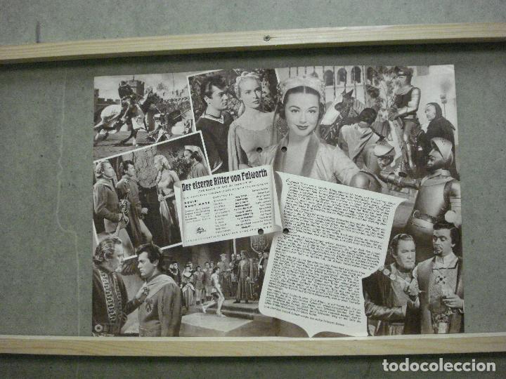 Cine: PTCC 059 9012 CORAZA NEGRA JANET LEIGH TONY CURTIS PROGRAMA GUIA ORIGINAL ALEMAN - Foto 2