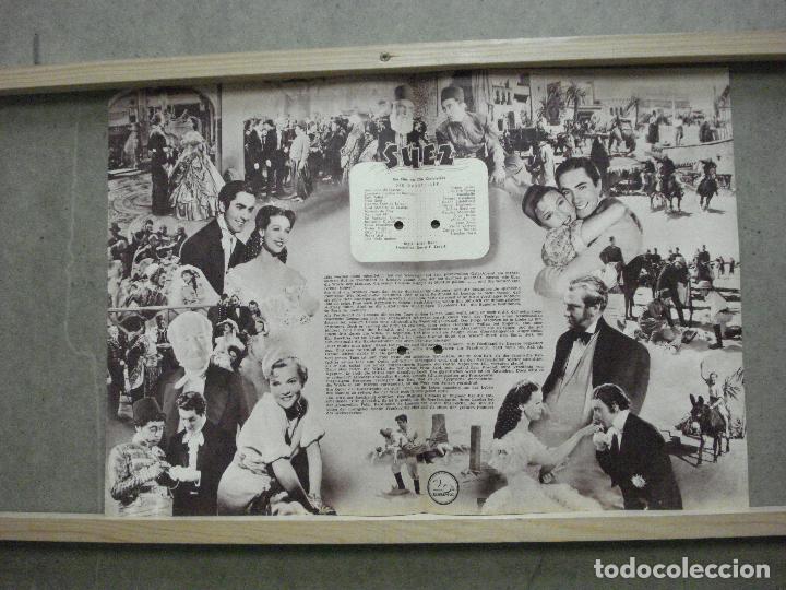 Cine: PTCC 059 9015 SUEZ LORETTA YOUNG TYRONE POWER PROGRAMA GUIA ORIGINAL ALEMAN - Foto 2