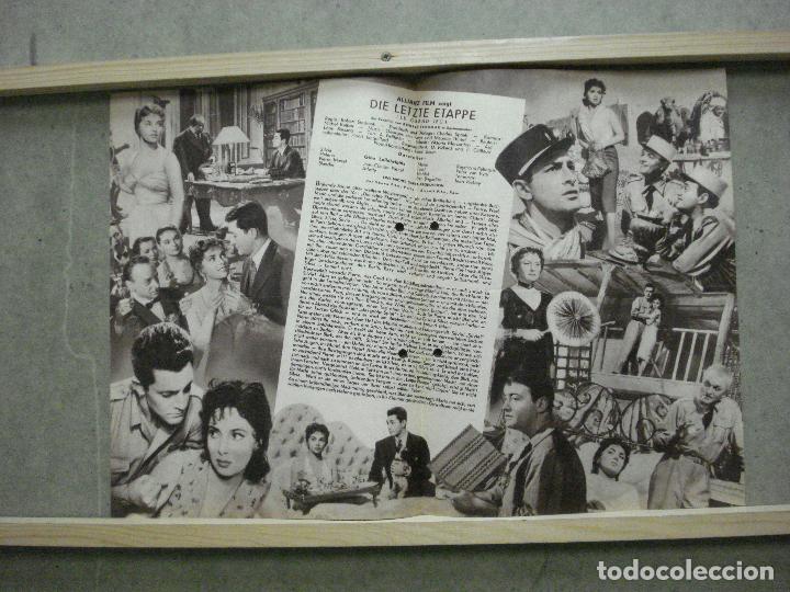 Cine: PTCC 059 9018 EL GRAN JUEGO GINA LOLLOBRIGIDA LEGION PROGRAMA GUIA ORIGINAL ALEMAN - Foto 2