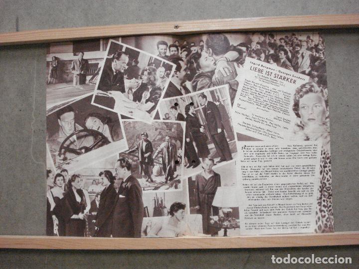 Cine: PTCC 059 9020 TE QUERRE SIEMPRE INGRID BERGMAN ROBERTO ROSSELLINI PROGRAMA GUIA ORIGINAL ALEMAN - Foto 2