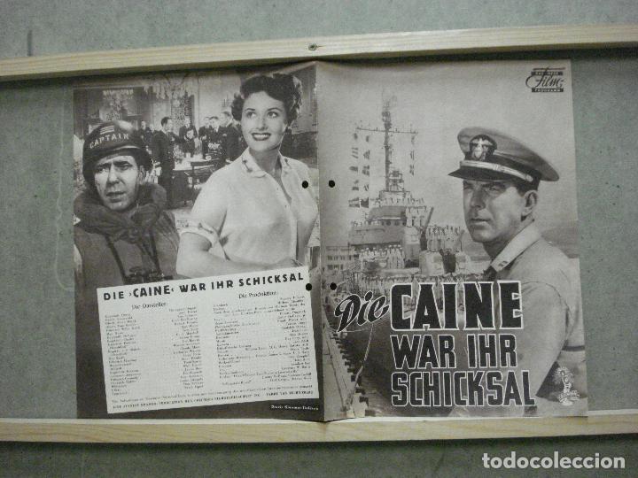 Cine: PTCC 059 9021 EL MOTIN DEL CAINE HUMPHREY BOGART FRED MACMURRAY PROGRAMA GUIA ORIGINAL ALEMAN - Foto 1