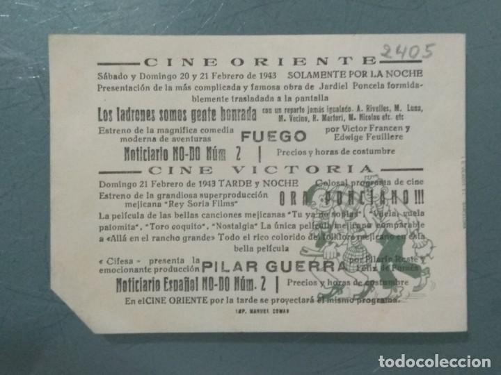 Cine: LOS LADRONES SOMOS GENTE HONRADA - PROGRAMA DE CINE TROQUELADO. - Foto 4
