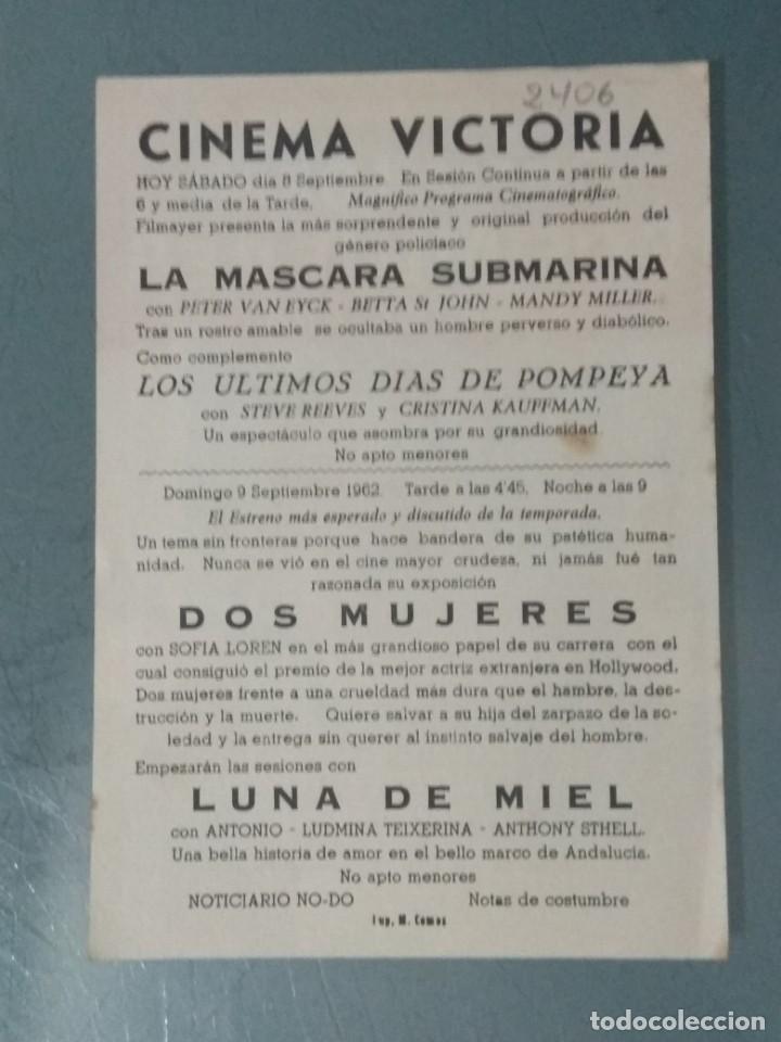 Cine: DOS MUJERES - PROGRAMA SENCILLO. - Foto 2