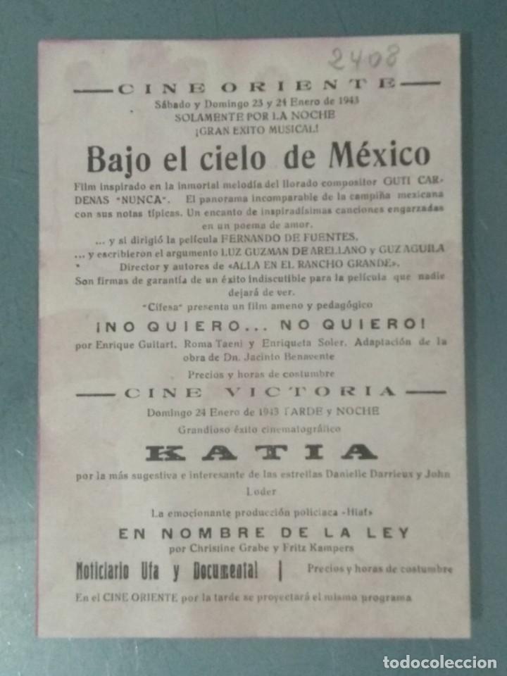 Cine: KATIA - PROGRAMA DE CINE DOBLE. - Foto 3