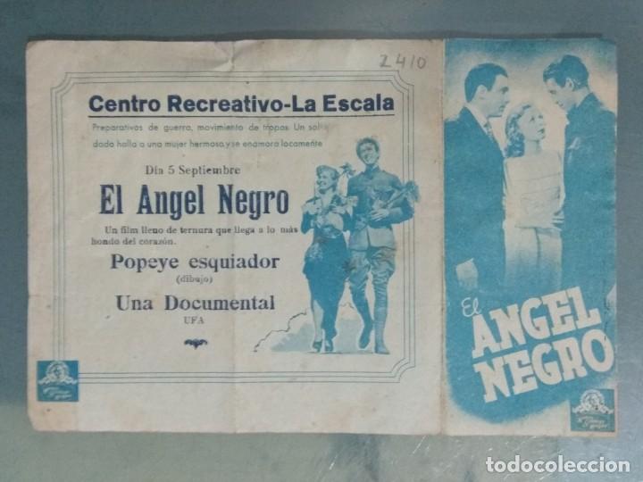 Cine: EL ANGEL NEGRO - PROGRAMA TROQUELADO MGM. - Foto 3