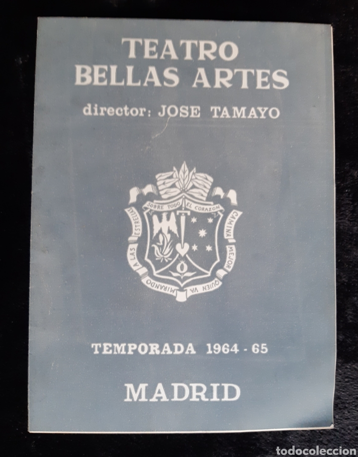 Cine: Programa del Teatro Bellas Artes con los actores FRANCISCO RABAL y ELISA RAMIREZ . A&ntilde;o 1964.