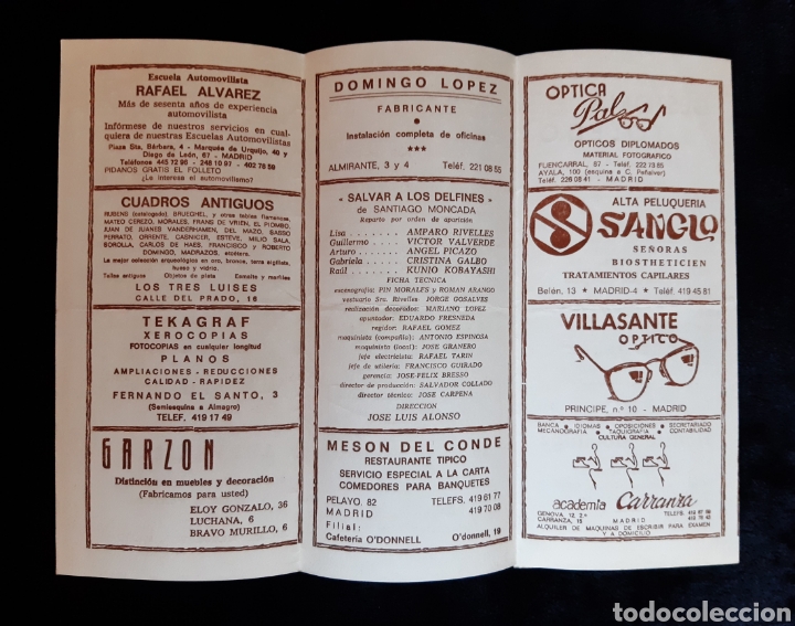Cine: Programa del Teatro Infanta Isabel con AMPARO RIVELLES. A&ntilde;o 1977. - Foto 3