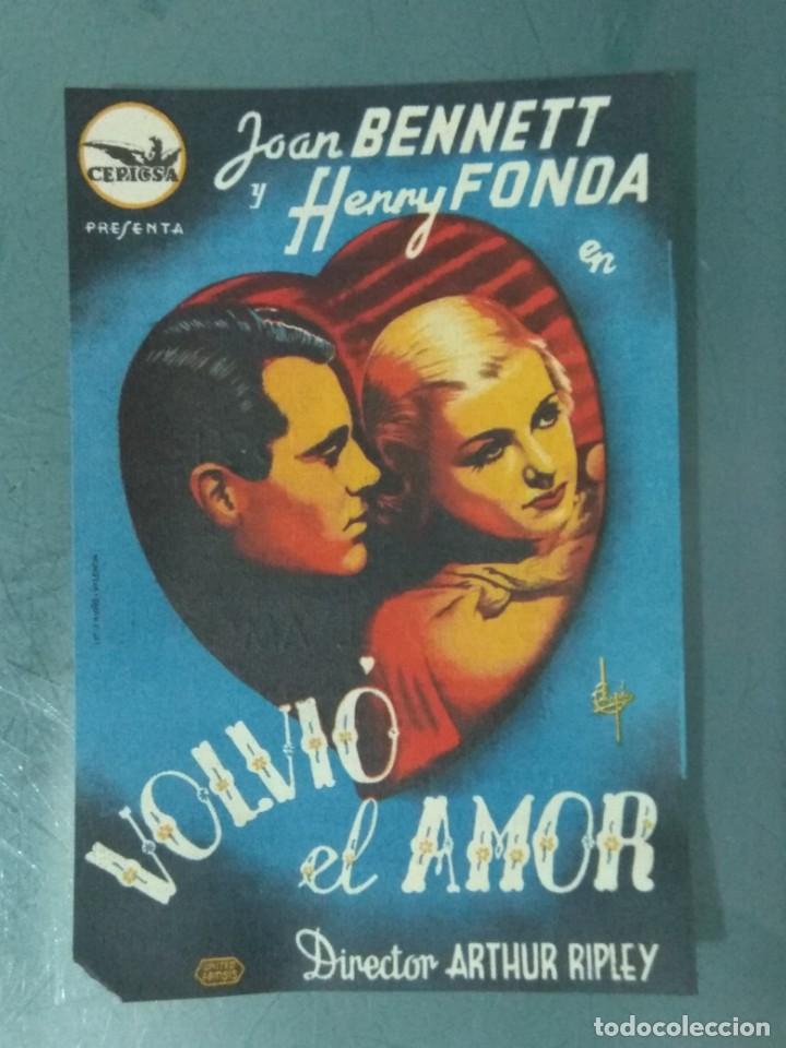 Cine: VOLVIO EL GRAN AMOR - PROGRAMA SENCILLO. - Foto 1