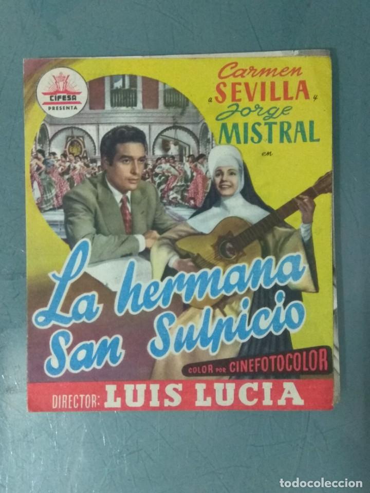 Cine: LA HERMANA SAN SULPICIO - PROGRAMA DE CINE DOBLE. - Foto 1