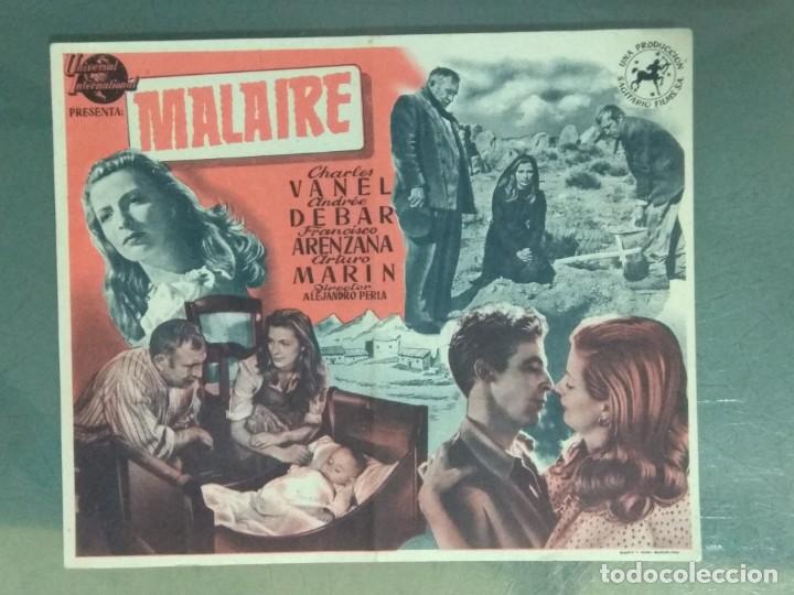 Cine: MALAIRE - PROGRAMA DE CINE SENCILLO. - Foto 1