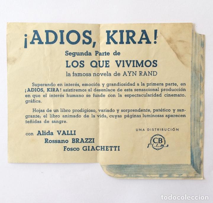 Cine: PROGRAMA CINE - &iexcl;ADIOS KIRA! - AYN RAND - 1942 - Foto 2