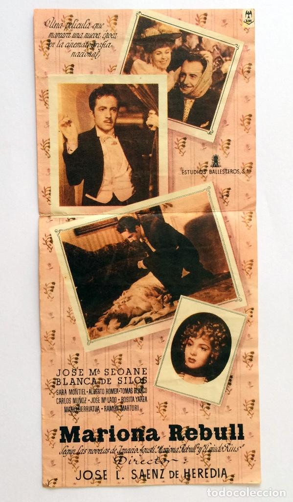 Cine: PROGRAMA CINE - MARIONA REBULL - 1947 - Foto 2