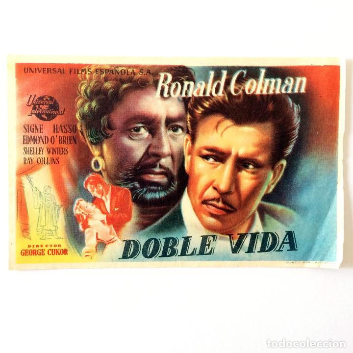 Cine: PROGRAMA CINE - DOBLE VIDA - RONALD COLMAN - 1947 - Foto 1