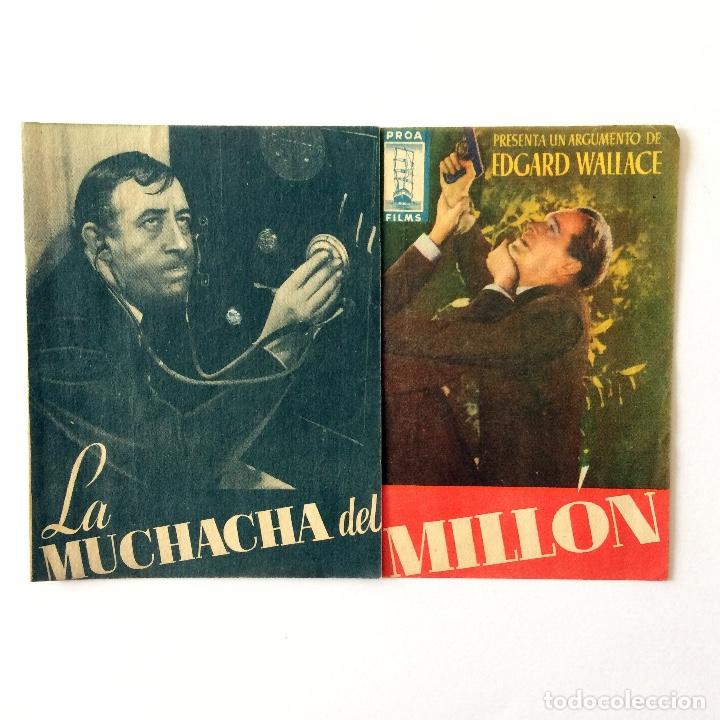 Cine: PROGRAMA CINE - LA MUCHACHA DEL MILL&Oacute;N - EDGAR WALLACE - Foto 1