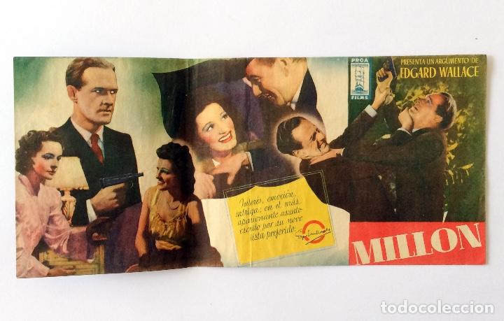 Cine: PROGRAMA CINE - LA MUCHACHA DEL MILL&Oacute;N - EDGAR WALLACE - Foto 2