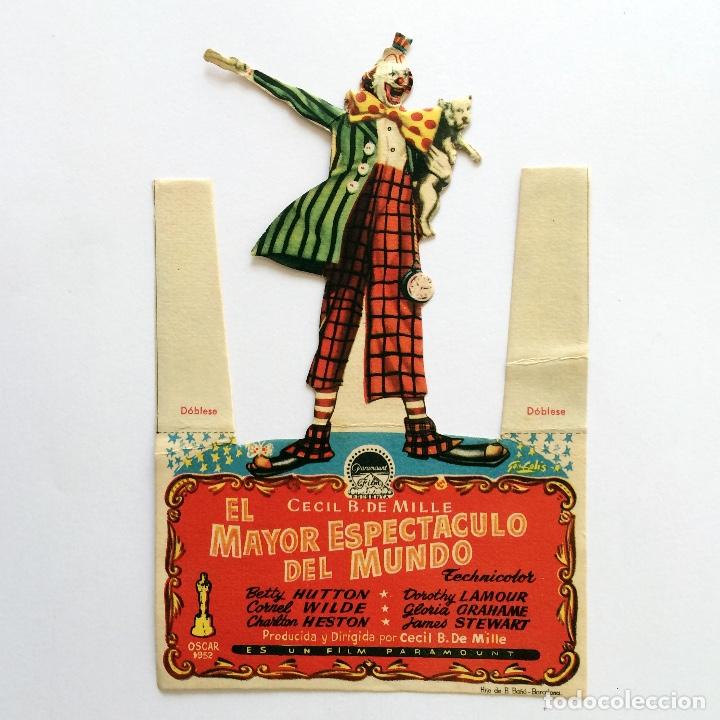 Cine: PROGRAMA CINE - EL MAYOR ESPECT&Aacute;CULO DEL MUNDO - CECIL B DEMILLE - 1952 - Foto 1