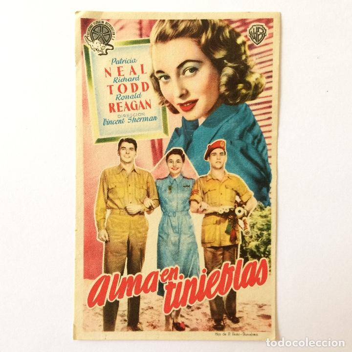 Cine: PROGRAMA CINE - ALMA EN TINIEBLAS - RONALD REAGAN - 1949 - Foto 1