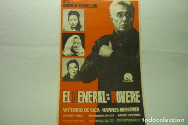 Cine: programa el general de la rovere.-vittorio de sica publicidad - Foto 1