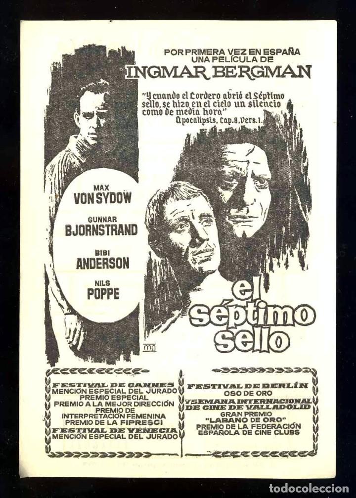Cine: Programa de cine local; EL SEPTIMO SELLO. Ingmar Bergman - Foto 1