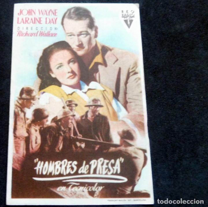 Cine: PROGRAMA DE CINE - HOMBRES DE PRESA - CINEMA ROXY - Foto 1