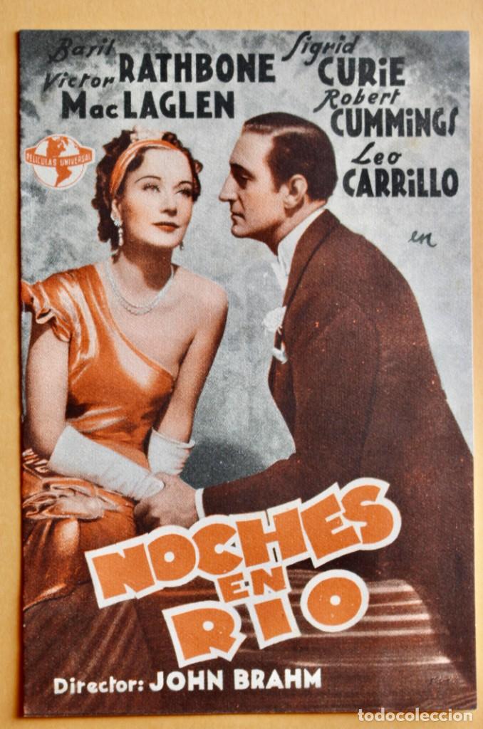 Cine: PROGRAMA DOBLE DE CINE NOCHES EN RIO. - Foto 1