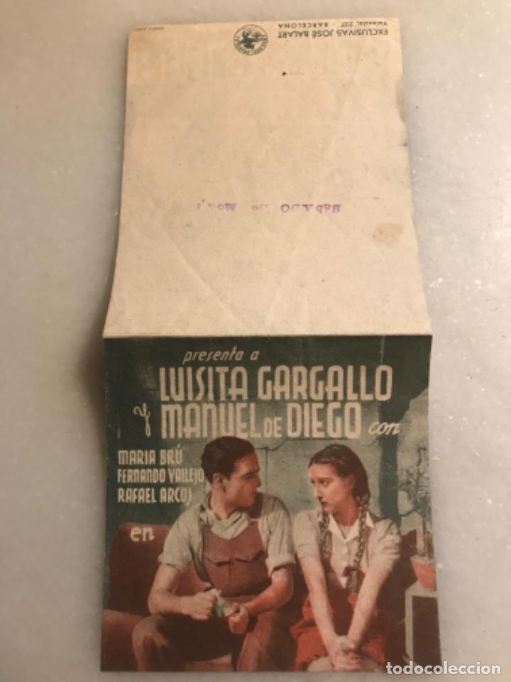 Cine: Folleto programa de cine Eran tres hermanas - Foto 1