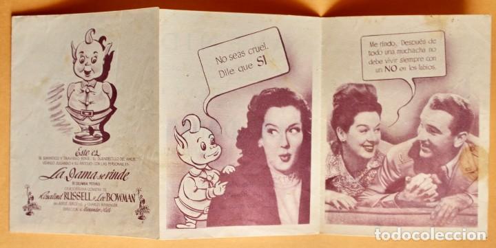 Cine: PROGRAMA DE CINE. LA DAMA SE RINDE. ROSALIND RUSSELL, LEE BOWMAN - Foto 2