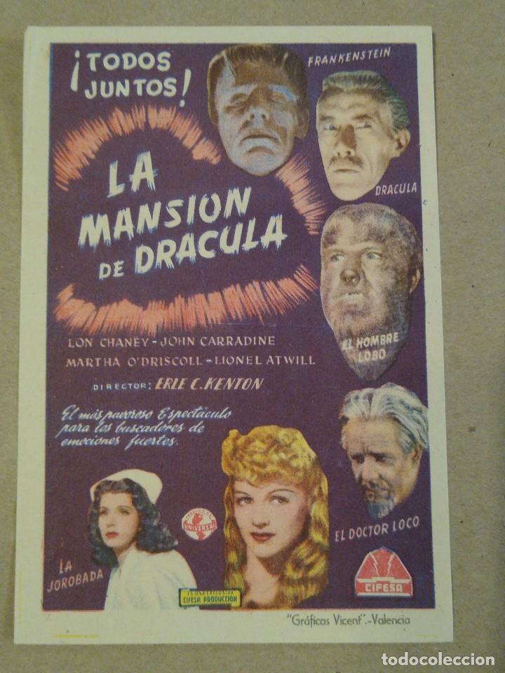 Cine: PROGRAMA DE CINE - FOLLETOS DE MANO - LA MANSI&Oacute;N DE DRACULA - Foto 1