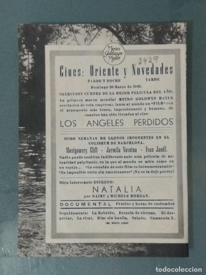 Cine: LOS ANGELES PERDIDOS (MGM 1940) - PROGRAMA DE CINE DOBLE. - Foto 3