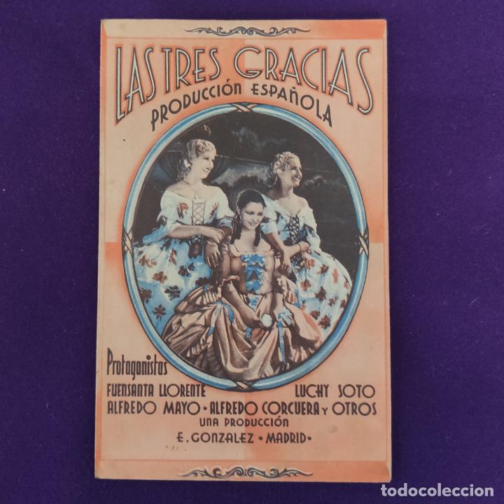 Cine: PROGRAMA DE CINE ORIGINAL. HARO (LA RIOJA). LAS TRES GRACIAS. DOBLE. - Foto 1