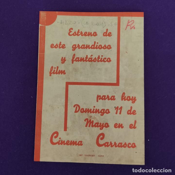 Cine: PROGRAMA DE CINE ORIGINAL. HARO (LA RIOJA). ORA PONCIANO. DOBLE. - Foto 3