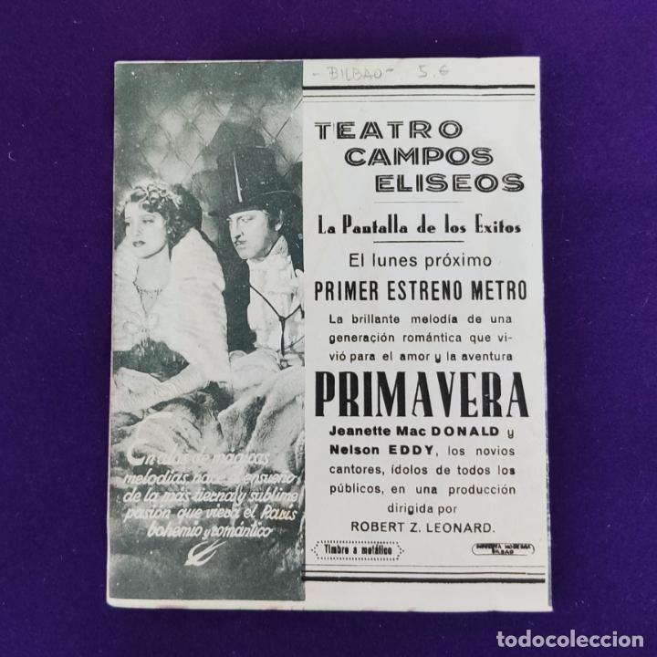 Cine: PROGRAMA DE CINE ORIGINAL. BILBAO. PRIMAVERA. DOBLE. - Foto 3
