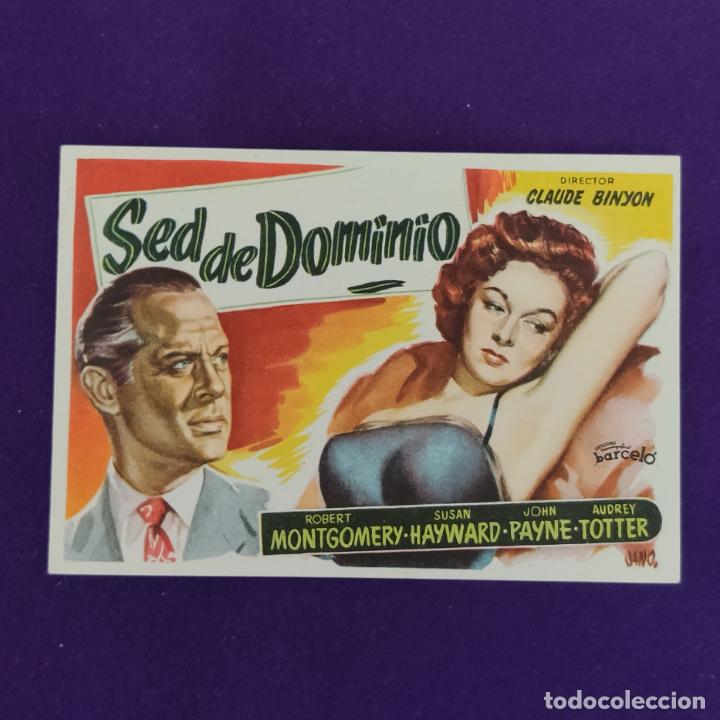 Cine: PROGRAMA DE CINE ORIGINAL. SED DE DOMINIO. ROBERT MONTGOMERY. SIMPLE. - Foto 1