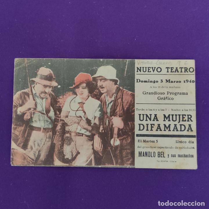 Cine: PROGRAMA DE CINE ORIGINAL. VITORIA (ALAVA). UNA MUJER DIFAMADA. DOBLE. - Foto 3