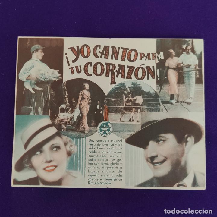 Cine: PROGRAMA DE CINE ORIGINAL. YO CANTO PARA TU CORAZON. LIEN DEYER. DOBLE. - Foto 2