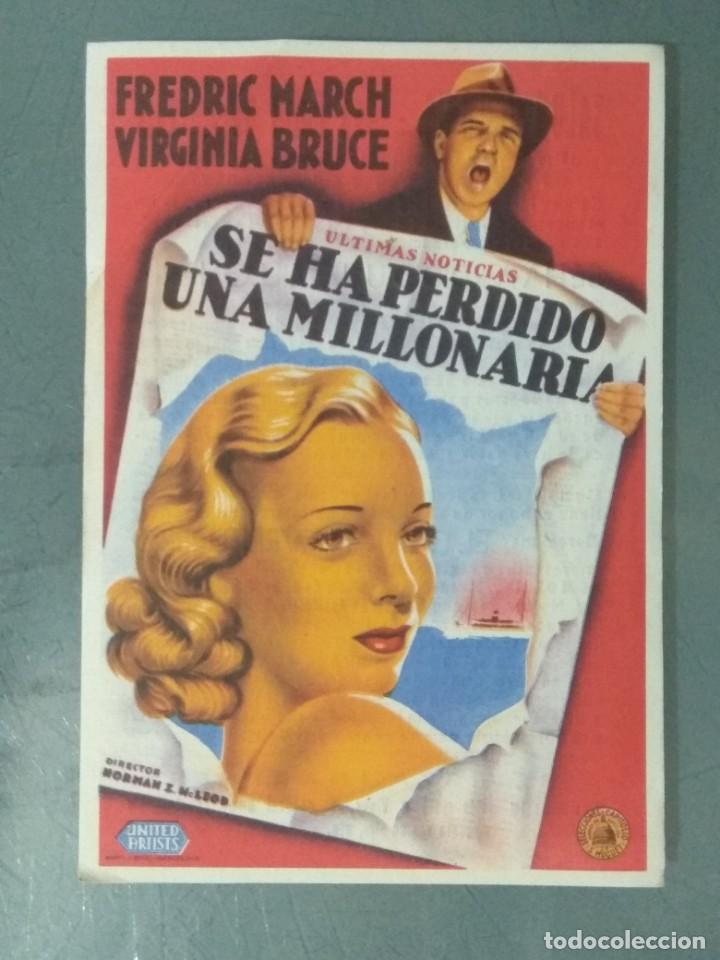 Cine: SE HA PERDIDO UNA MILLONARIA - PROGRAMA SENCILLO - Foto 1