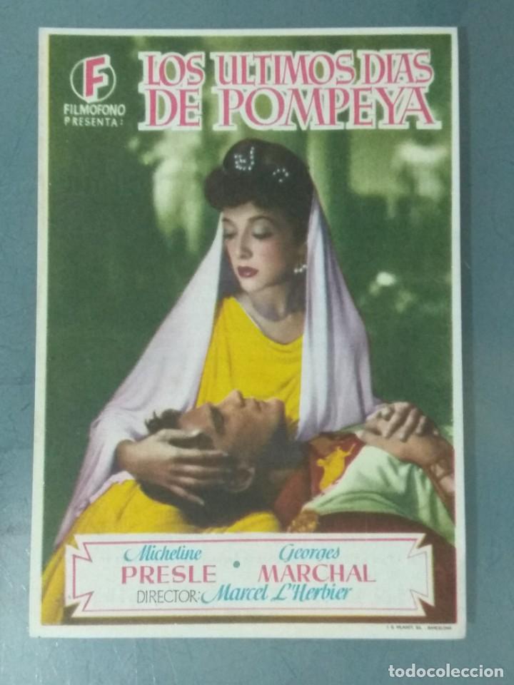 Cine: LOS ULTIMOS DIAS DE POMPEYA - PROGRAMA SENCILLO - Foto 1