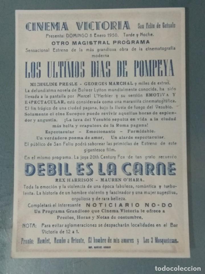 Cine: LOS ULTIMOS DIAS DE POMPEYA - PROGRAMA SENCILLO - Foto 2