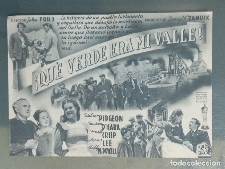 Cine: &iexcl;QU&Eacute; VERDE ERA MI VALLE! - PROGRAMA DE CINE DOBLE. - Foto 2
