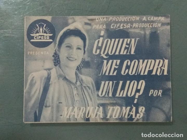 Cine: &iquest;QUIEN ME COMPRA UN L&Iacute;O? - PROGRAMA DE CINE DOBLE. - Foto 1
