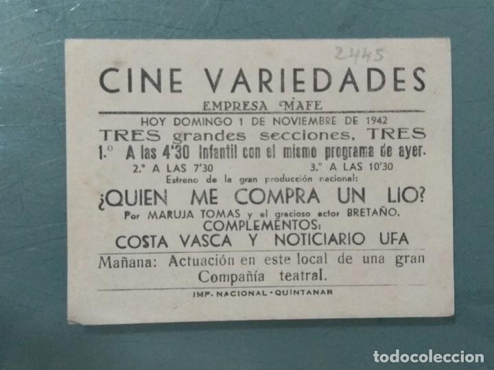 Cine: &iquest;QUIEN ME COMPRA UN L&Iacute;O? - PROGRAMA DE CINE DOBLE. - Foto 3